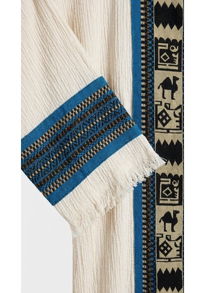 Brandsmiths Natural Symbol Nomad Kimono - Mavi Ton