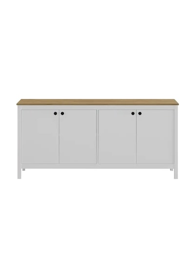 Rustik 4 Kapaklı Konsol Florida Meşe - Beyaz 181x85x45 Cm Florida Meşe / Beyaz Rustik 4 Kapaklı Konsol Florida Meşe - Beyaz 181x85x45 Cm Florida Meşe / Beyaz