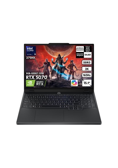 Lenovo Legion 5 15IAX10 83F00024TRHMF60 Ultra 9 275HX 40 GB 4 TB SSD RTX5070 15.1" W10H Dizüstü Bilgisayar