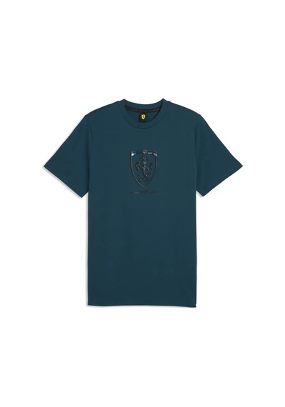 Puma Ferrari Tonal Shield Tee Yeşil Erkek T-shirt
