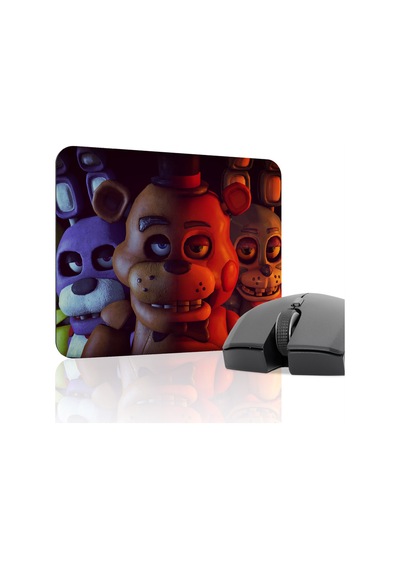 Five Nights At Freddy's Dikişli Kauçuk Oyuncu Mousepad V5 - 22x18 Gaming Mouse Pad