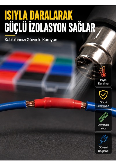 Mey İthalat 560 Makaron Seti Elektrik Ve Elektronik Kablo İzolasyon Tamir Seti