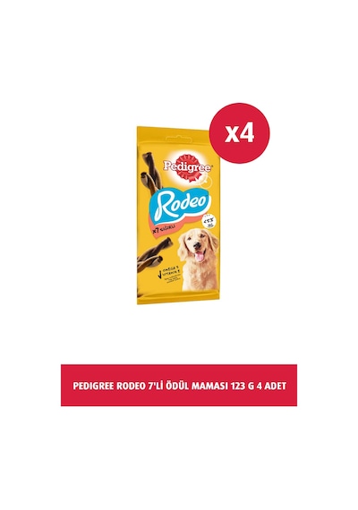 Pedigree Rodeo 7'li Sığır Etli Köpek Ödülü 4 x 123 G