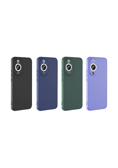 Huawei Nova 12s Kılıf Yumuşak Silikon Kamera Korumalı Lansman Pazarplus Koyu Yeşil