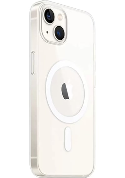 İthalat Apple iPhone Uyumlu  15 Kılıf Magneticsafe Şeffaf Silikon - Şeffaf Beyaz