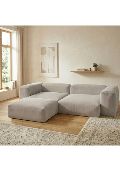Relax Köşe Koltuk Takımı Sünger Koltuk Kanepe Divan Gri