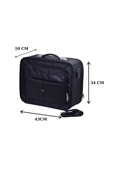 Lüx Kasalı Siyah Pilot, Evrak, Laptop, Notebook Çantası Karışık