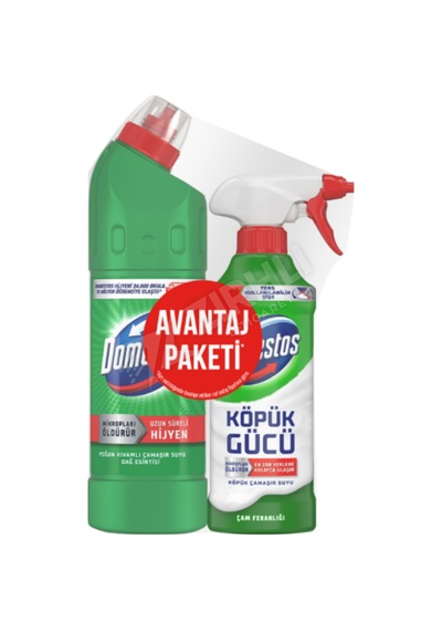 5 Adet Domestos Ultra Çamaşır Suyu 750 Ml + Domestos Köpük Gücü 450 Ml Diğer