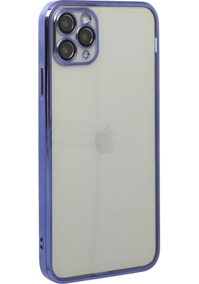Apple iPhone  Uyumlu  11 Pro Max Kılıf Razer Lensli Silikon - Mor Çok Renkli