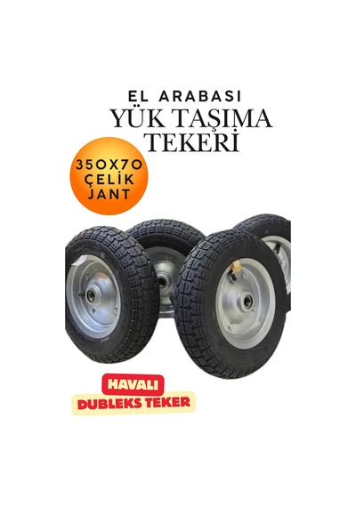 El Arabası Yük Taşıma Tekeri Bilyeli Rulmanlı Havalı Dubleks 350x70 Mm Çelik Jant Tekerlek Ağır Vasıta Dayanıklı Sanayi Tipi İnşaat Bahçe Arabası Lastiği El Arabası Yük Taşıma Tekeri Bilyeli Rulmanlı Havalı Dubleks 350x70 Mm Çelik Jant Tekerlek Ağır Vasıta Dayanıklı Sanayi Tipi İnşaat Bahçe Arabası Lastiği