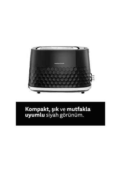 Morphy Richards Hive 850 W 2 Bölmeli Ekmek Kızartma Makinesi