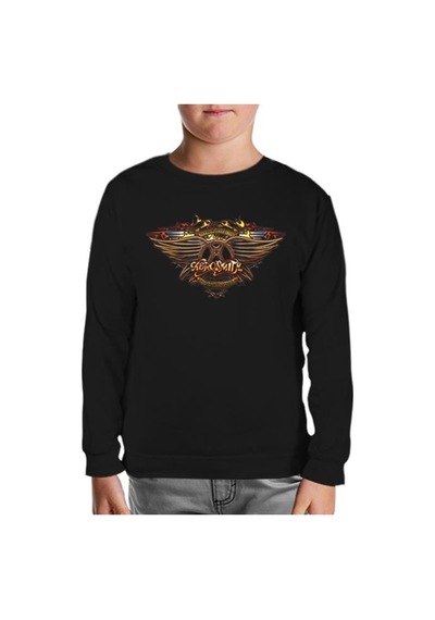 Lord Tshirt Aerosmith Siyah Çocuk Sweatshirt Siyah
