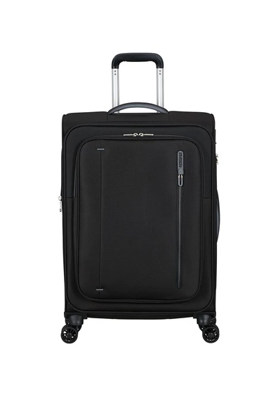 American Tourister Siyah Erkek Çekçekli Kumaş Valiz Cloudrıder-spınner M Exp Tsa