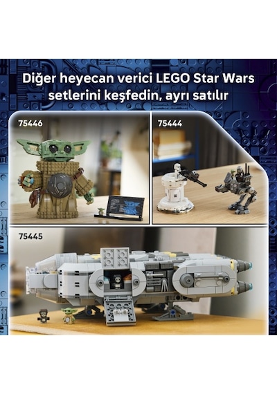 LEGO® Star Wars: Mandalorian ve Grogu™ Razor Crest™ 75447 - 10 Yaş ve Üzeri Çocuklar için Yaratıcı Oyuncak Yapım Seti (930 Parça)