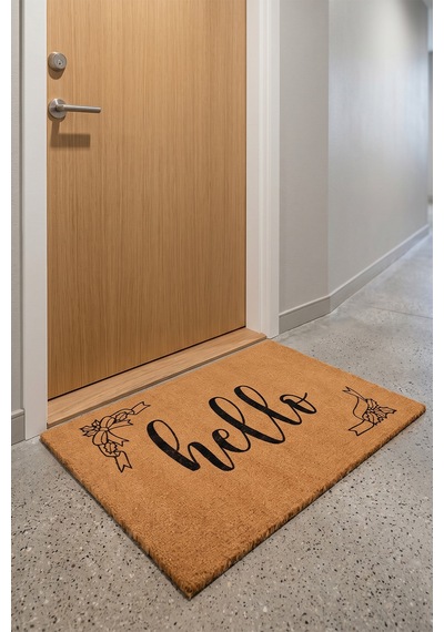 Villadia Home Textile Kapı Önü Paspası Kaymaz Taban Dekoratif Paspas Ev Giriş Antre İç Ve Dış Mekan Paspası 45x70 Cm 27ypycoco