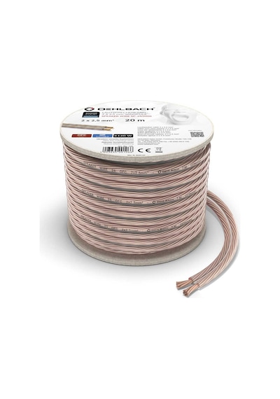 Oehlbach D1c106 Sp 25 2x2,50mm² 20 Metre Hoparlör Kablosu
