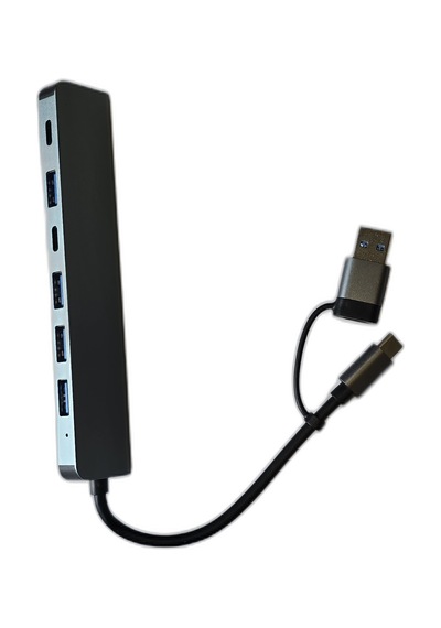 Usb 3.0 Type-c Çoğaltıcı Hub Alüminyum Çoklayıcı Dönüştürücü Typ-c Yuvalı