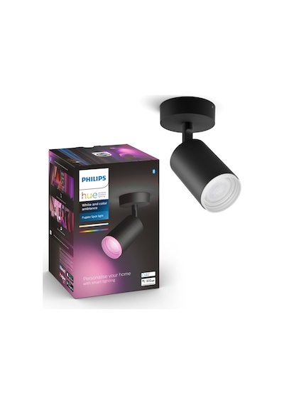 Philips Hue WCA Fugato Akıllı Led Spot Lamba 1x5.7W (Siyah)