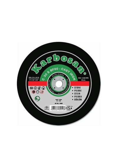 Karbosan  Mermer Kesme Taşı 230X3X22  Mm