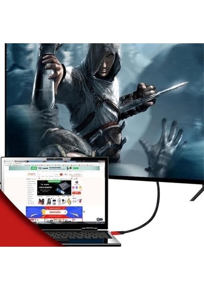 M M Hdmı Kablosu Hdtv Bilgisayar Uydu Görüntü Ses Full Hd Sargılı Görüntü Aktarma Kablosu Renkli