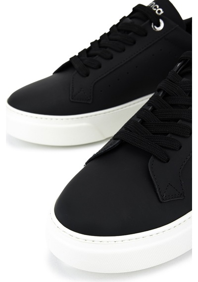 Tamer Tanca Erkek Hakiki Deri Siyah Sneakers & Spor Ayakkabı 1212 2502 Erk Ayk Y26 Sıyah