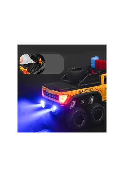 Ford Raptor F150 1:28 Diecast Metal Pikap Egzoz Dumanlı Model 21.5 Cm Uzunluk Karışık