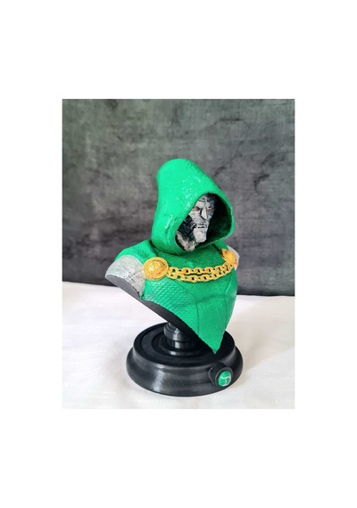 3d Dr Doom Büst Figür / Marvel Comics / Avengers -15 Cm / Dr Doom/fanart