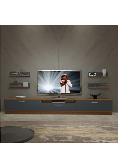 Decoraktiv Trendstyle 270r Mdf Tv Ünitesi Tv Sehpası Ceviz - Antrasit