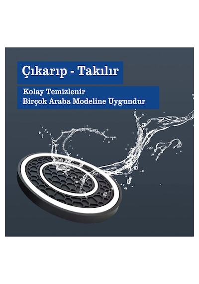 Tineke Araç İçi Bardak Telefon Para Malzeme Tutucu Kaymaz Matları 2 Adet Resimde Gösterildiği Gibi