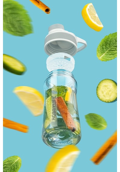 2 Li Set 730ml 530ml. Su Matarası Su Şişesi Suluk Bpa Içermez Mavi MAvi