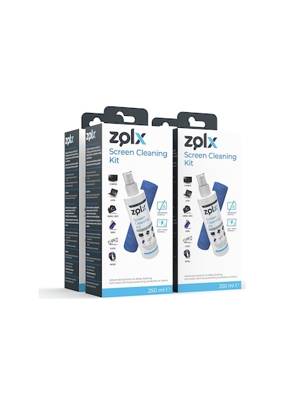 Zolx Ekran Temizleme Seti 4 x 250 ML + Mikrofiber Bez