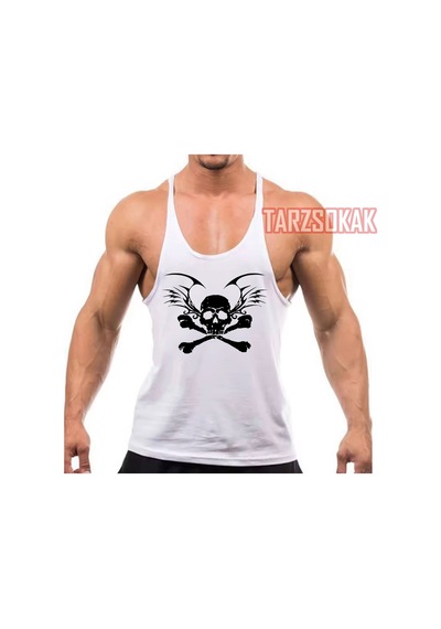 Tarzsokak Gym Tank Top Fitness Sporcu Atleti Gym22 Beyaz