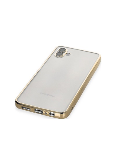 Galaxy A04 Kılıf Razer Lensli Silikon - Gold