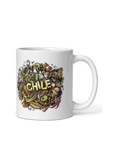 Şili Kupa Bardak 2 Adet Seyahat Hatıra Chile Mug