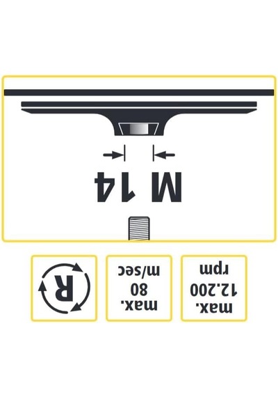 Tr 1 Yapışkan Zımpara Diski Ws, M14 Ağırlık Ø125 Mm