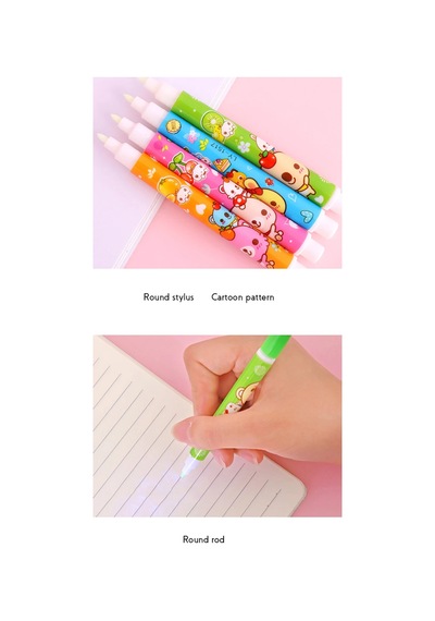 Mor Işıklı Sihirli Görünmez Kalem Işıklı Kalem İnvisible İnk Pens Uv Led Light 2 Ad Yeşil