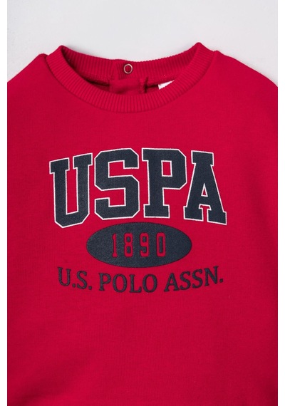 U.S. Polo Assn. Erkek Bebek Kırmızı Uzun Kol Pijama Takım Usb3190-c-v2 Usb3190-c-v2