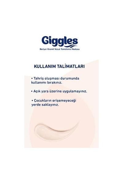 Giggles Bariyer Kremli Vücut Temizleme Havlusu 50'li Tekli