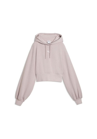 Puma Ess Cropped Hoodie Kadın Sweatshirt 636671-49 Pembe