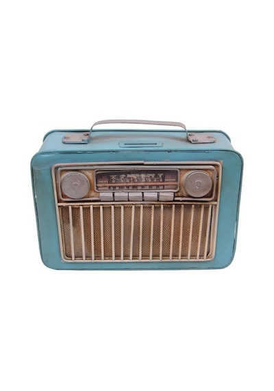 Dekoratif Metal Radyo Kumbaralı Hediyelik