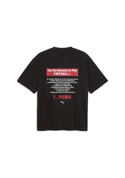 Puma Graphıc Football Tee Siyah Erkek T-shirt