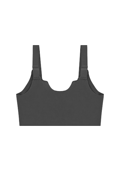 Cottonill Seamless Bra - Larevia Siyah Lazer Kesim Önden Düğmeli Tül Detaylı Kadın Sütyen