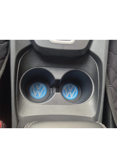 Volkswagen Araç Bardaklık Altlığı , Vw Şişe Ve Bardak Altlığı, Volkswagen Logolu Oto Bardaklık Altlı