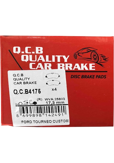 Q.C.B Beşer 4175 Arka Fren Balatası Tourneo Custom-Transit Custom