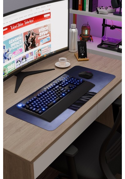 Wednesday V2 70x30 Xl Gaming Kauçuk Kaymaz Taban Mouse Pad Fare Altlığı