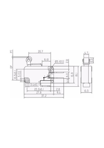Ic-172 Mikro Switch Makaralı Kısa Kw7 3a 250vac