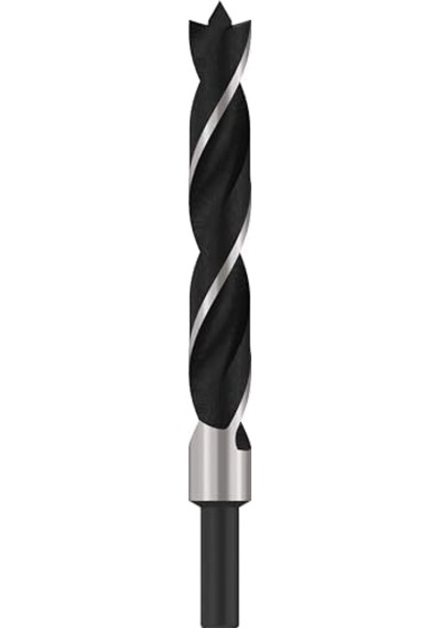 Professional Accessories 1 X Silindir Şaftlı Spiral Ahşap Matkap Ucu Ahşap İçin, 16 Mm, Şaft 10 Mm, Matkap Aksesuarı