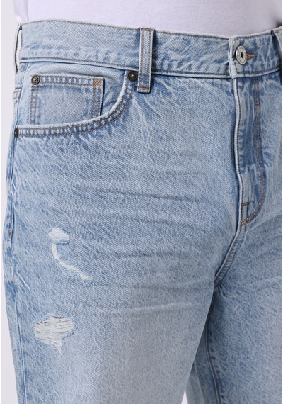 Colin's Colins Loose Straight Fit Orta Bel Düz Erkek İndigo Jean Şort Cl1074449 Q1.v1 Dn44129 Denim