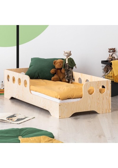 Markaawm Roofless Ahşap Çocuk Karyola Montessori Yatak Bebek Beşiği