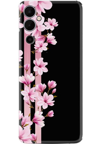 Tecno Pova 4 Kılıf Resimli Desenli Baskılı Silikon Pink Flowers 3 1393